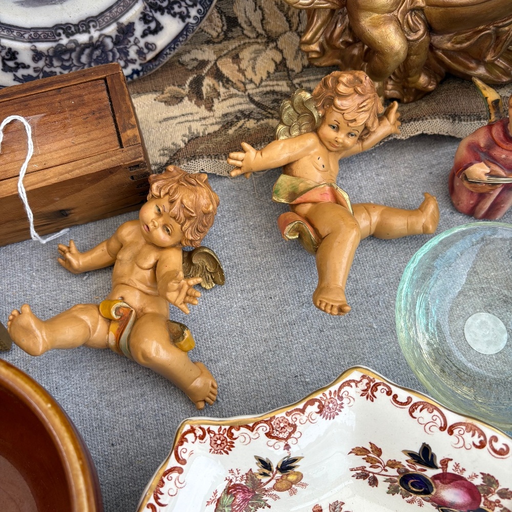Vintage Christmas Fontanini Cherubs